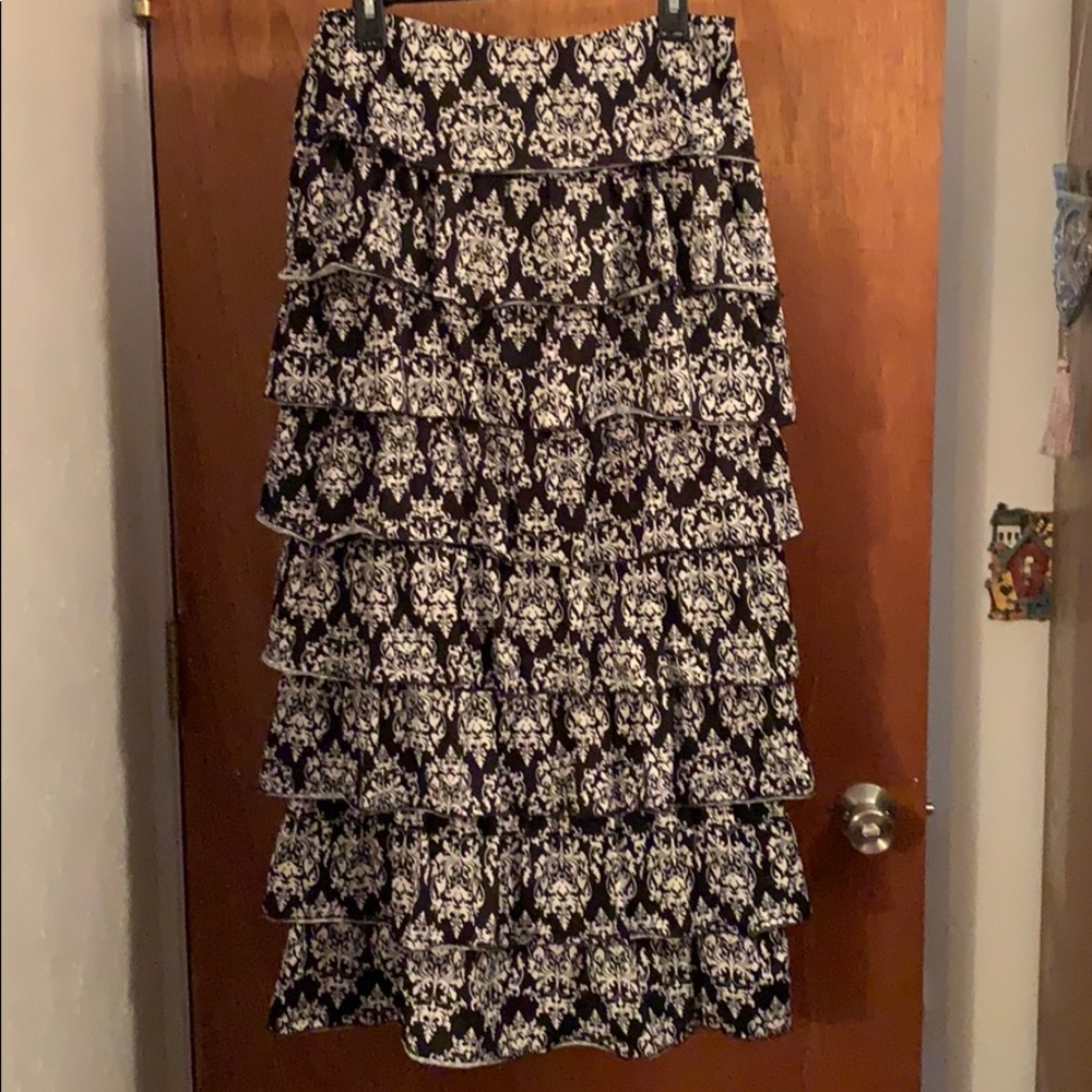 Damask Layered Skirt
